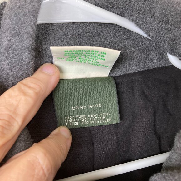 Aran Isles Ireland Womens L Gray 100% Wool Chunky Cable Knit Full Zip Sweater - Picture 6 of 8